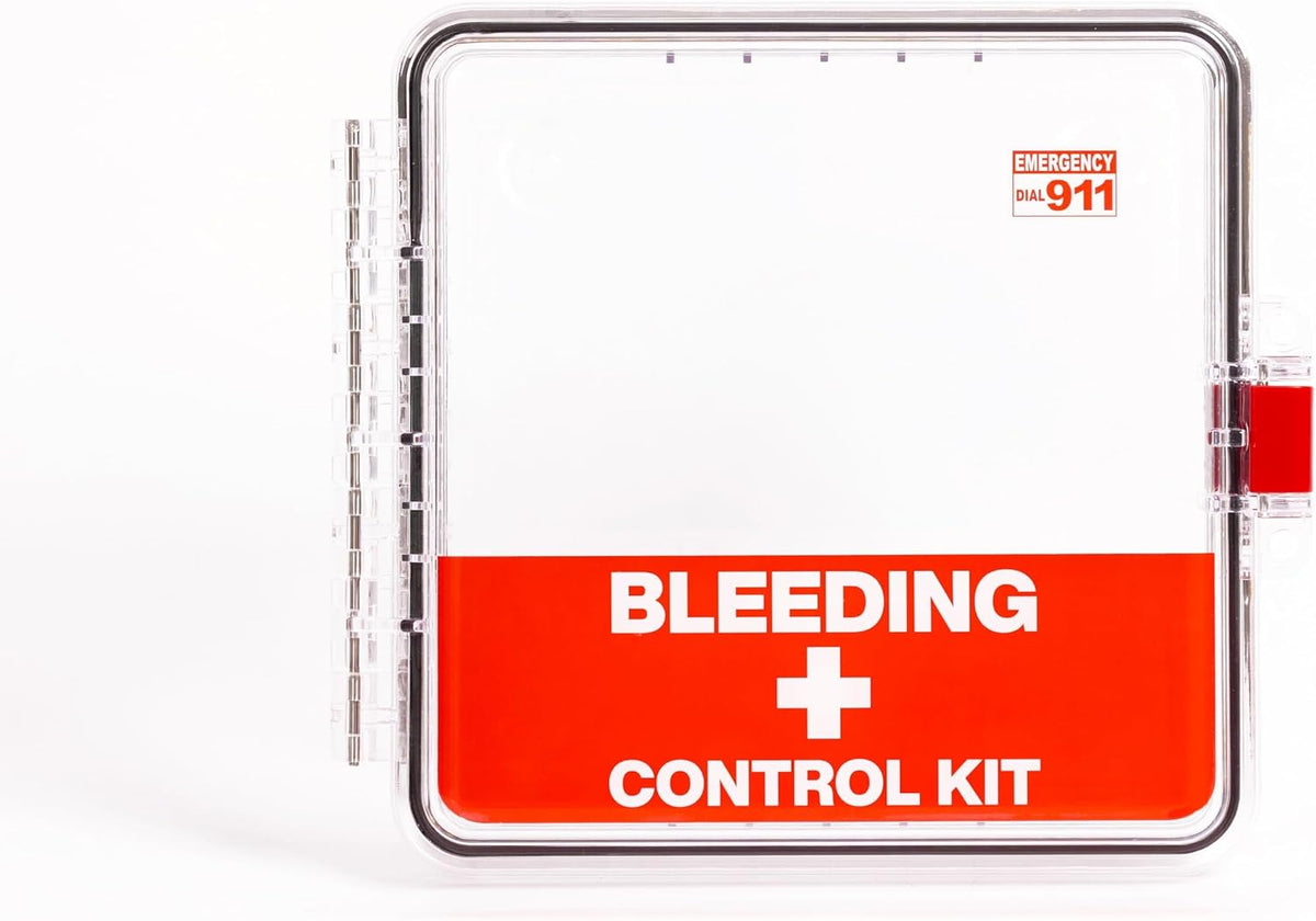 Bleeding Control Kit Outdoor Emergency Wall-Mount Cabinet (Cabinet Only, No Bleeding Kit Included)