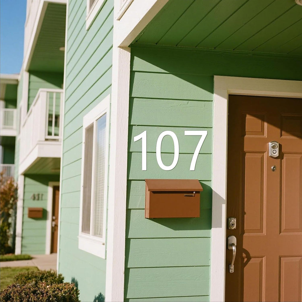 28 Inch White House Numbers for Outside, Metal Letters for Outdoor Signs, Anti-rust Aluminium House Address Letters for Front Door, Office, and Garden Decoration (Number 2)