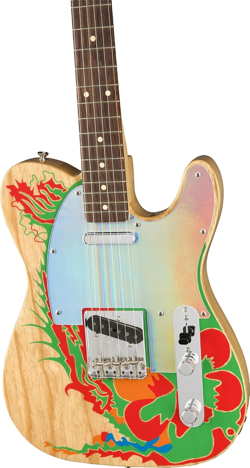 Fender Jimmy Page Telecaster - Natural Bundle with Case, Strap, Cable, and Guitar Cleaning Kit