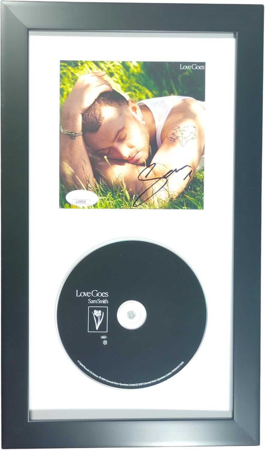 Autographed Sam Smith Love Goes CD Framed JSA Authentic Grammy Winner Pop R&B Soul
