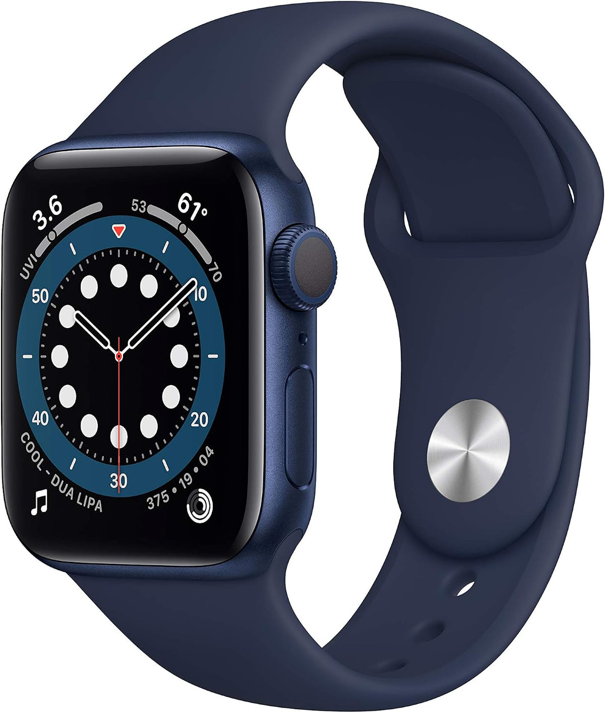 Apple Watch Series 6 (GPS, 40mm) - Blue Aluminum Case with Deep Navy Sport Band