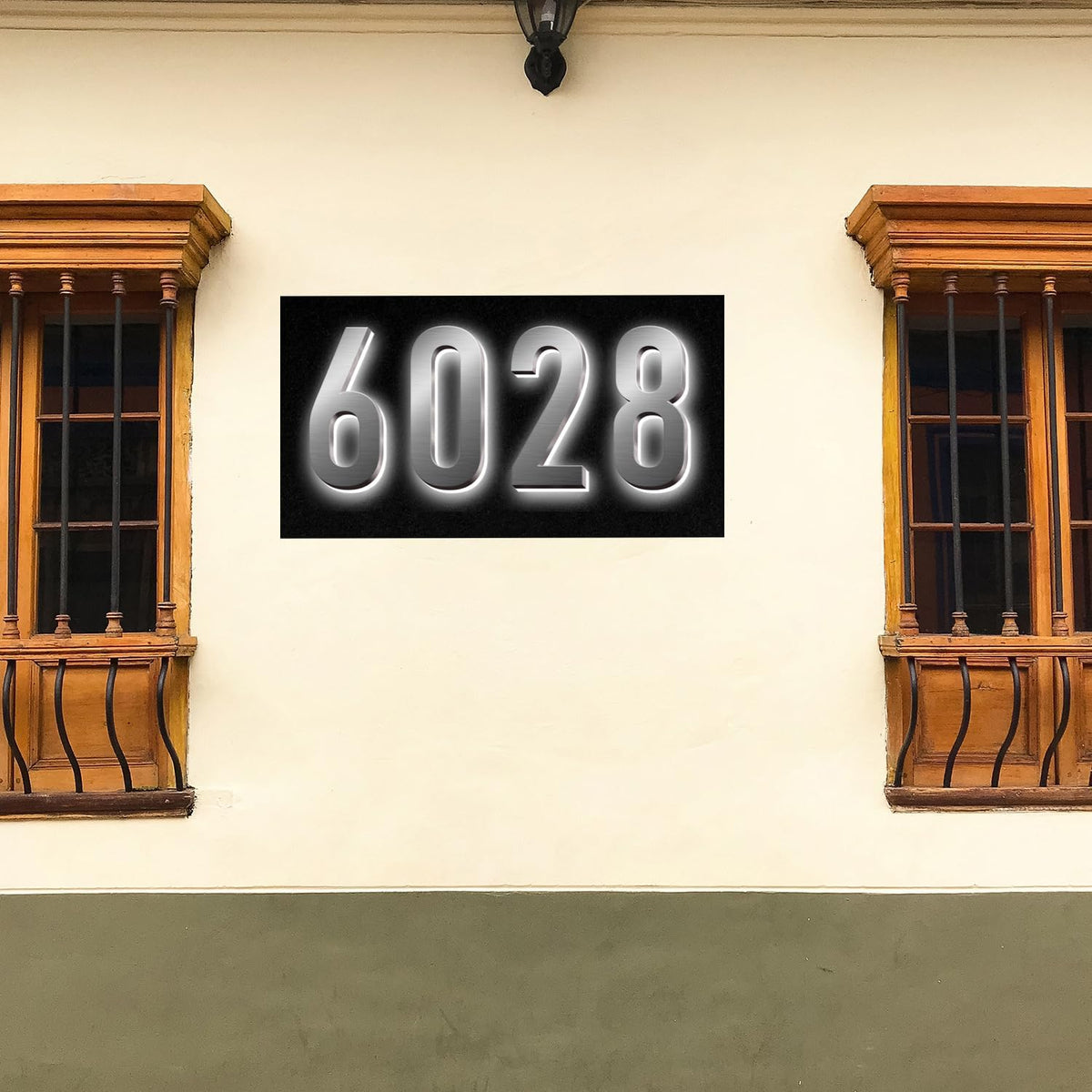 Illuminated LED House Numbers, Backlit LED Illuminated Home Address Number, Up-Scale Modern Look, Lighted House Numbers, Modern Lighted Up Address Numbers For Outside,16 Inch/400mm,5