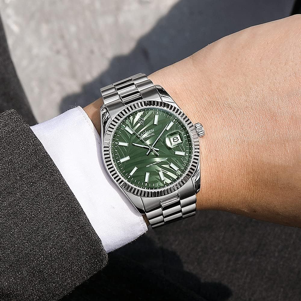 CADISEN Men's Automatic MIYOTA 8285 Mechanical Watch Casual Watches for Men Waterproof Sapphire