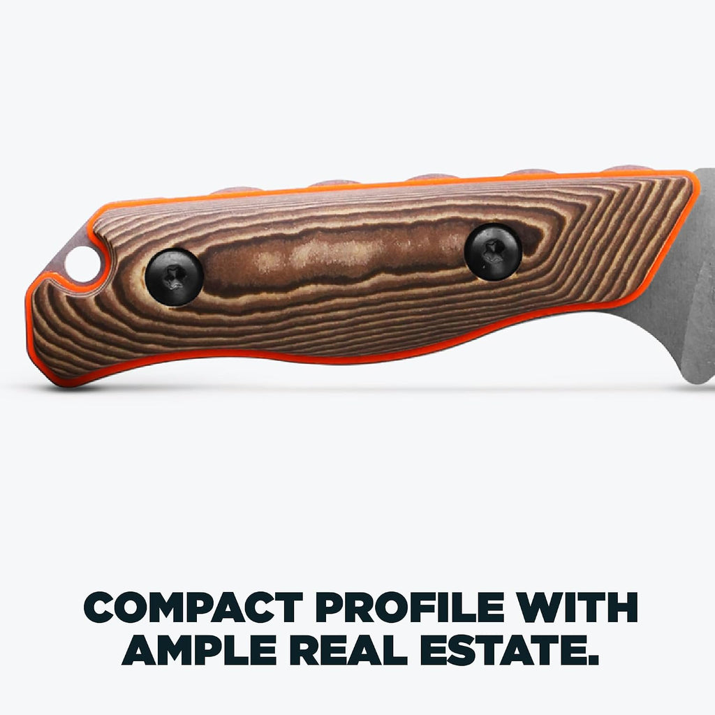 Benchmade - Hidden Canyon Hunter 15017-1 Fixed Blade Hunting Knife with Orange G10 Handle (15017-1)