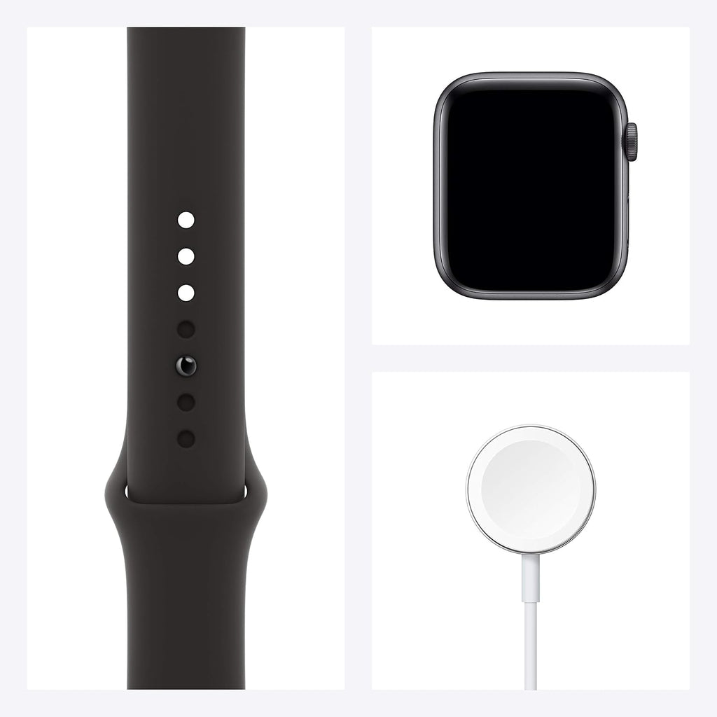 Apple Watch Series 6 (GPS + Cellular, 44mm) - Space Gray Aluminum Case with Black Sport Band