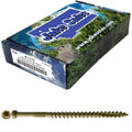 7 x 2-1/2' Bronze Coated Tiny Finish Head Multipurpose Wood Screw - Torx/Star - ACQ Compatible 5 POUNDS CASE 6,345 Screws