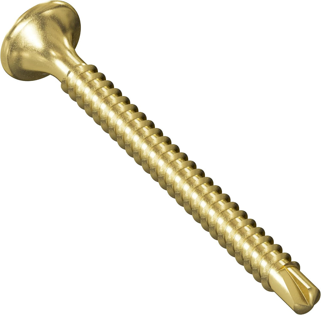 Simpson Strong-Tie DWFSD158PS DWFSD Drywall-to-CFS Screw (Collated) — #6 x 1-5/8 in. #2 Phillips, Yellow Zinc (2500-Qty)