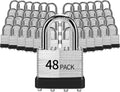 Padlocks Keyed Alike, Pack of 48, Laminated Steel Keyed Lock (1-9/16', 40mm), Padlocks with Same Key, Normal Shackle, for Toolbox, Locker & StorageUnit or More