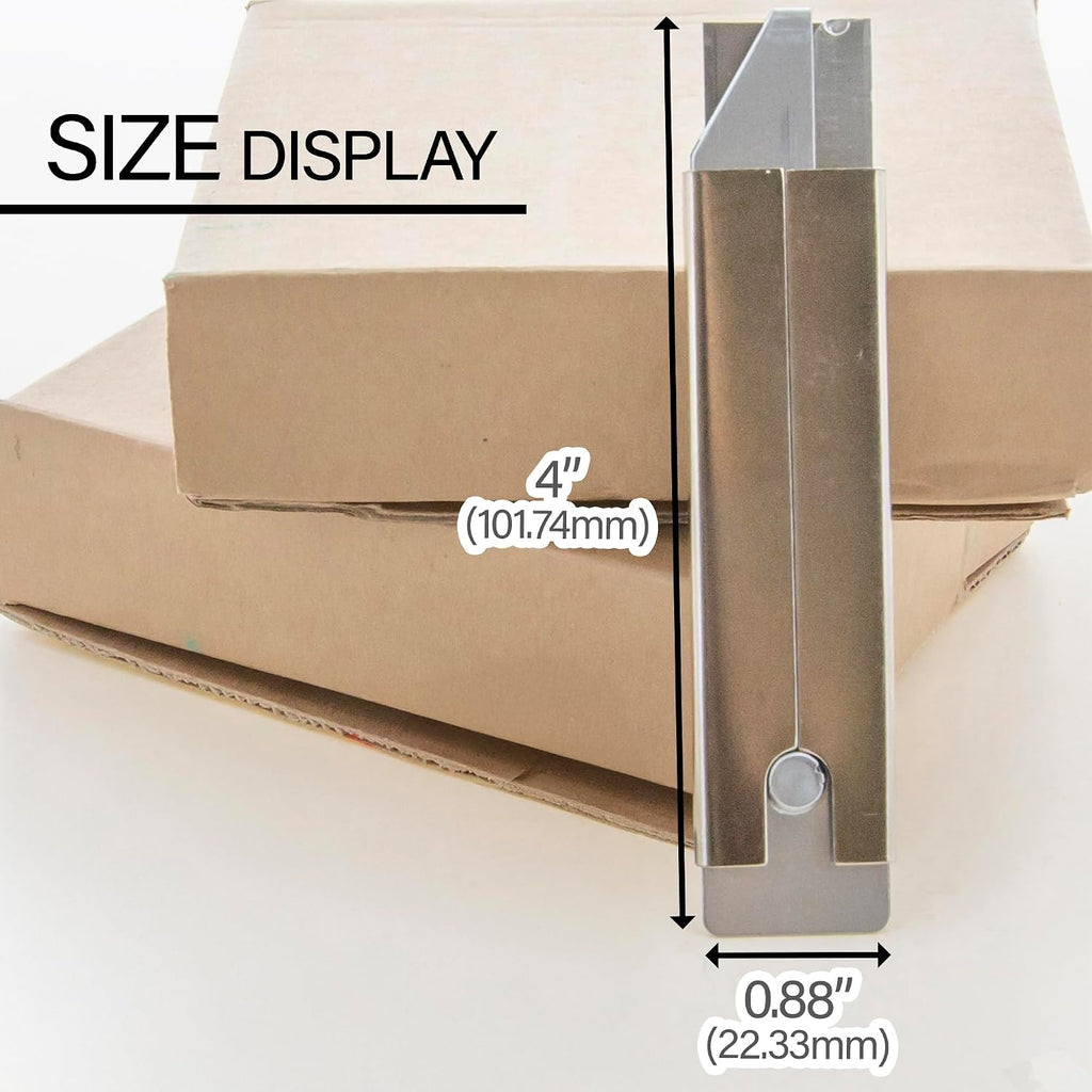 BAZIC Carton Cutter Box Cutter Retractable Blade, Utility Knife Set for Box Cardboard Boxes Office Home (2/Pack), 144-Packs