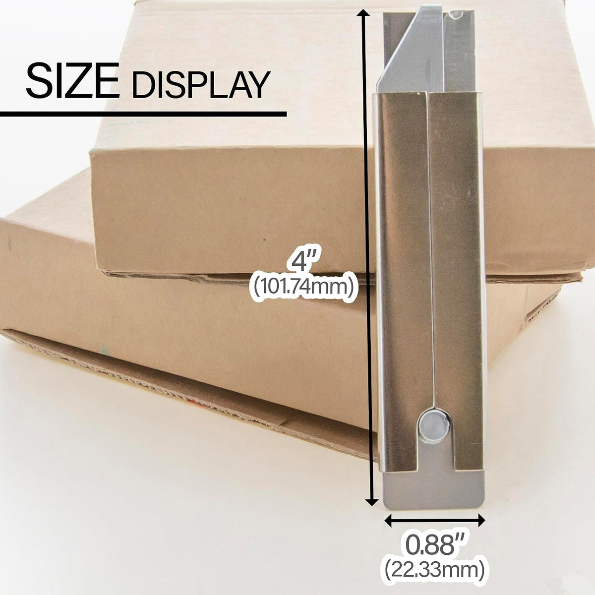 BAZIC Carton Cutter Box Cutter Retractable Blade, Utility Knife Set for Box Cardboard Boxes Office Home (2/Pack), 144-Packs