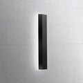LED Illuminated House Numbers,Matte Black, Modern Address Signs Lighted Plaque For Outdoor Indoor.