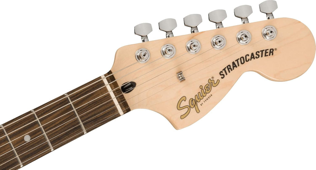 Fender Squier Affinity Stratocaster HSS Limited Edition - Olympic White Bundle with Gig Bag, Tuner, Strap, Picks, and Austin Bazaar Instructional DVD