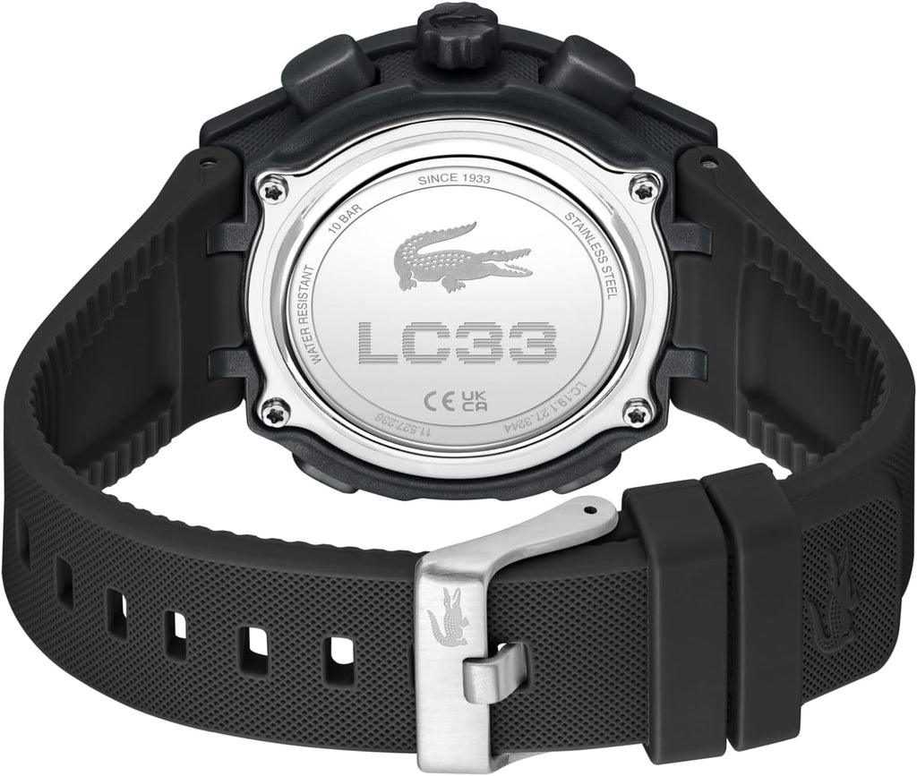 Lacoste LC33 Women's Analog-Digital Quartz Watch with Chronograph, Alarm and Calendar