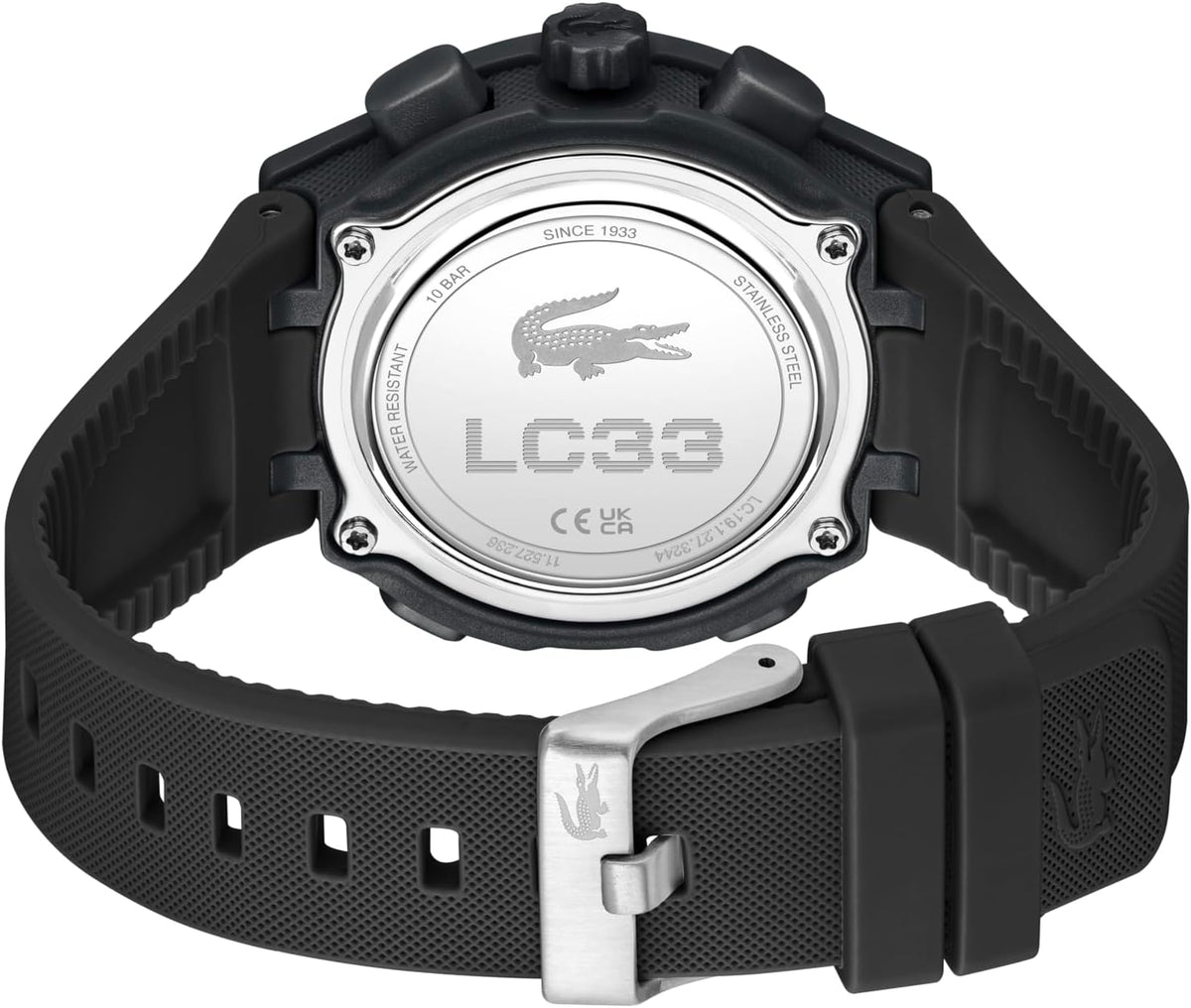Lacoste LC33 Women's Analog-Digital Quartz Watch with Chronograph, Alarm and Calendar