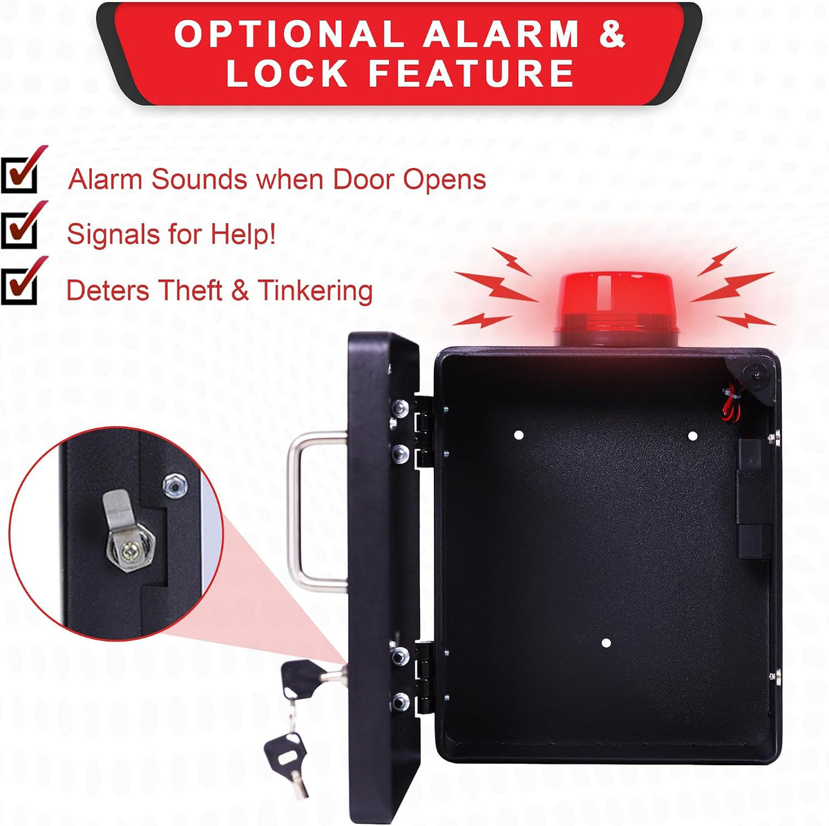 Bleeding Control Kit Emergency Wall Mount Cabinet | Fits Most Standard Bleeding Kits Including Stop the Bleed | Bleeding Kit not Included (Black)