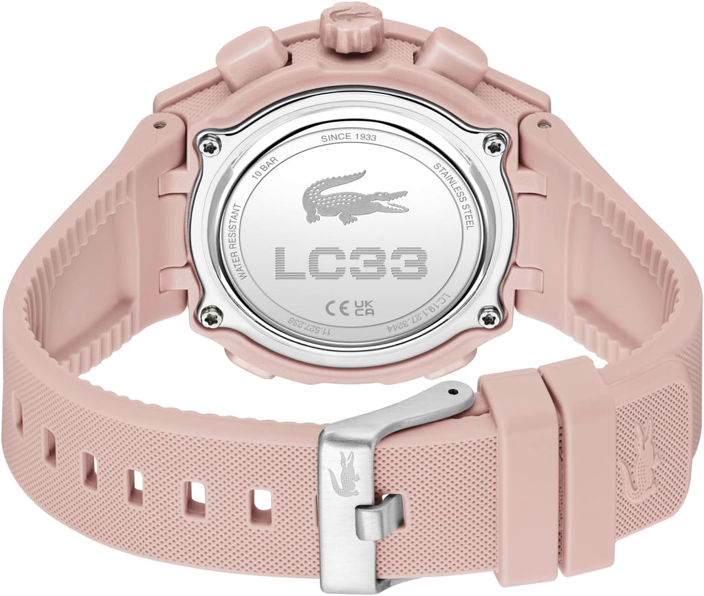 Lacoste LC33 Women's Analog-Digital Quartz Watch with Chronograph, Alarm and Calendar
