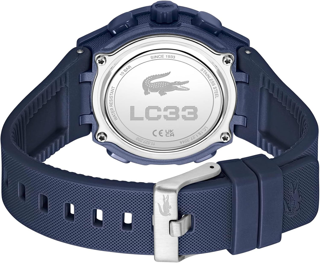 Lacoste LC33 Women's Analog-Digital Quartz Watch with Chronograph, Alarm and Calendar