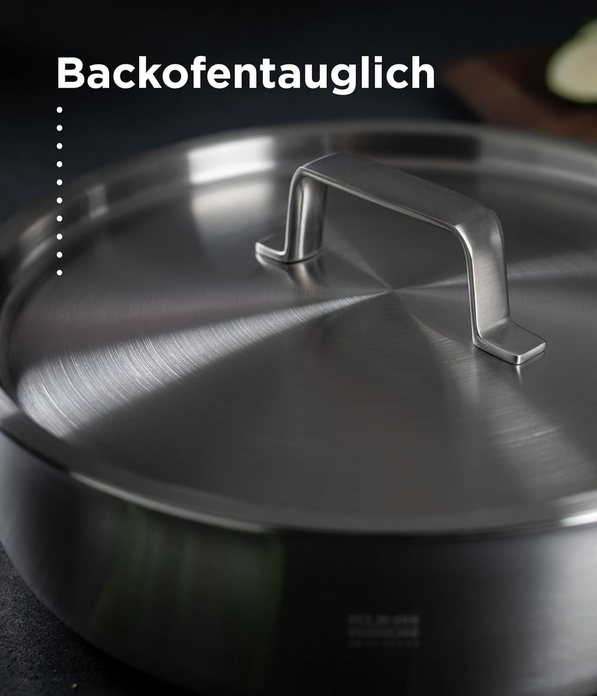 KUHN RIKON Culinary Fiveply Casserole Pot, 18cm/2.5L Oven Proof Cooking Pan with Stainless Steel Lid. Induction Casserole Dishes. Dishwasher Safe Cookware Guarantee