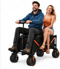 WISELD GT3 Electric Wagon Cart with 2 Seats, Dymanic Load 551LBS/Static 771LBS, All Terrain Wagon, 2 Modes, Reverse Function, Precision Steering, for Shopping, Sports, Garden, Camping