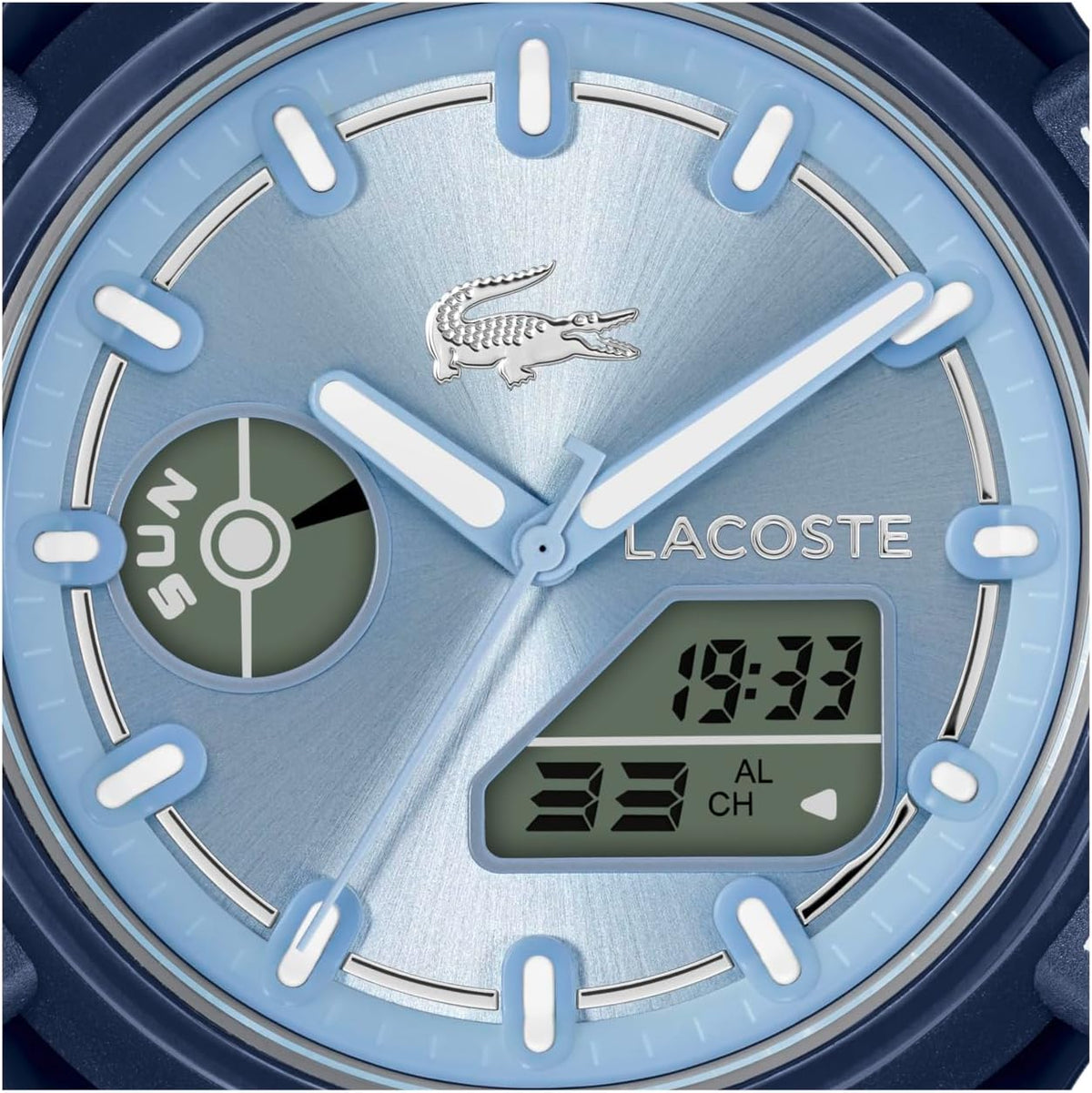 Lacoste LC33 Women's Analog-Digital Quartz Watch with Chronograph, Alarm and Calendar