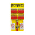 BRADY Lockout Tagout Station with Loto Devices Tag Out Kit Board Includes 24 Keyed Different Safety Lock Set, 4 Hasps for Padlocks. 30 Do Not Operate Tags for Lockout Safety Supply - 153687, Yellow