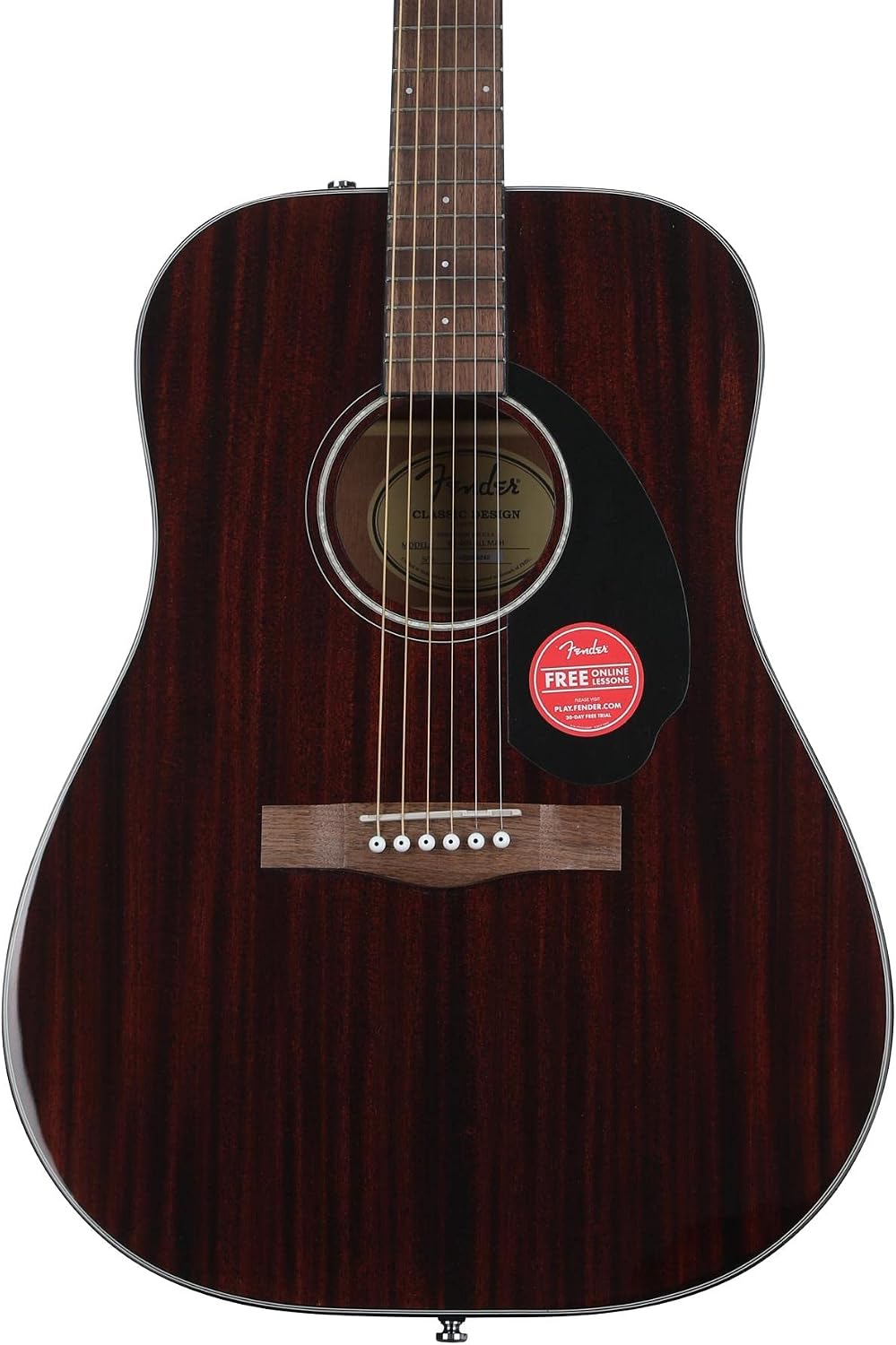 Fender CD-60S All Mahogany Acoustic Guitar Essentials Bundle - Natural
