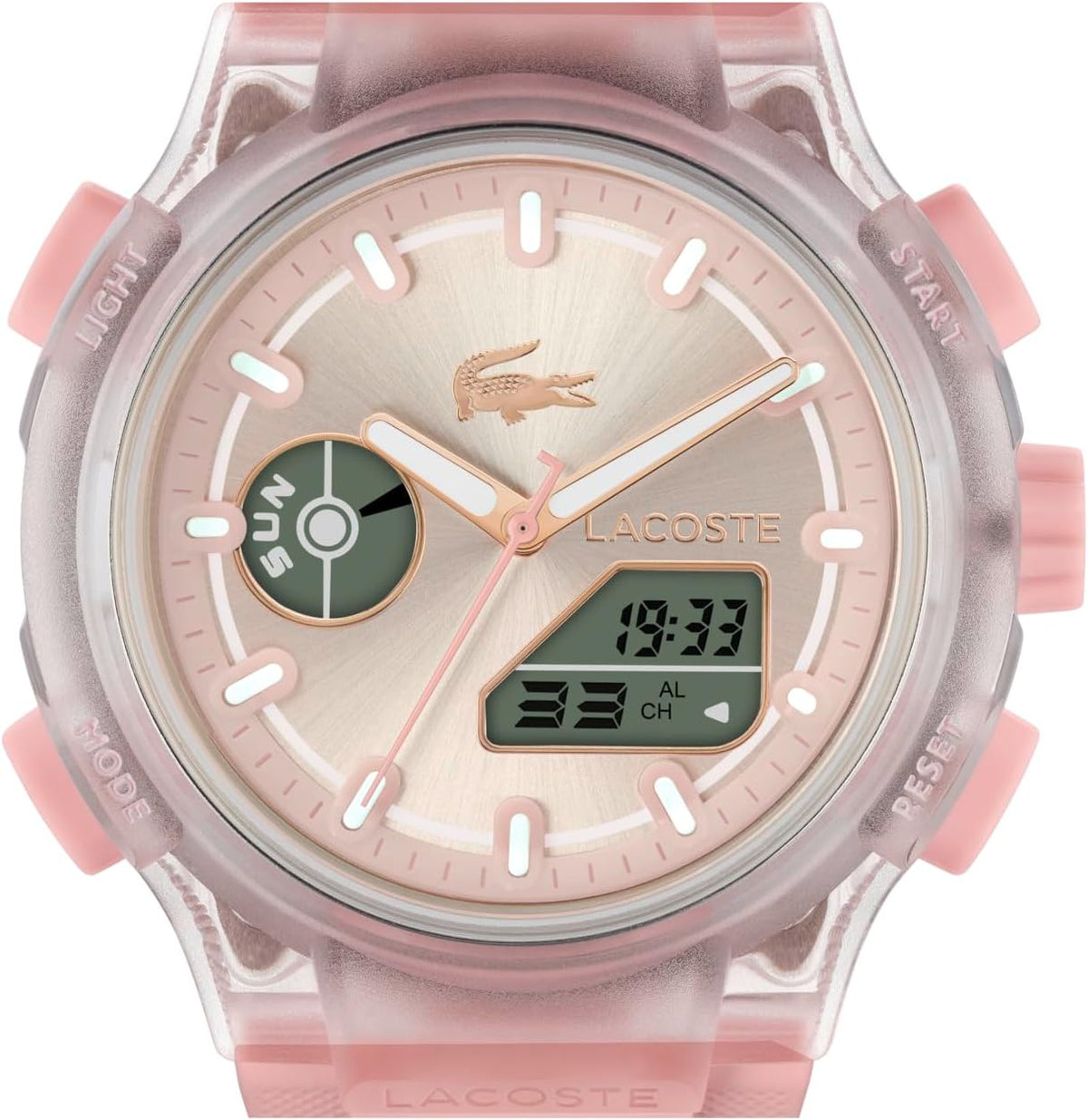 Lacoste LC33 Women's Analog-Digital Quartz Watch with Chronograph, Alarm and Calendar