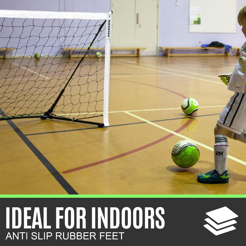 QuickPlay Kickster Elite Portable Soccer Goals - Ultra Fast Setup Weighted Training Goals for Backyard, Turf & Indoor Use - Durable Soccer Nets for Home & Team Practice
