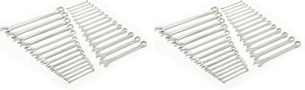 GEARWRENCH 28 Piece Combination Wrench Set, 6 Point, SAE & Metric, 81923 (Pack of 2)