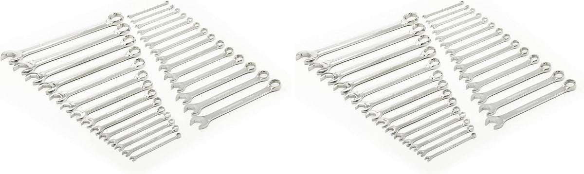 GEARWRENCH 28 Piece Combination Wrench Set, 6 Point, SAE & Metric, 81923 (Pack of 2)
