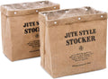 アストロ Astro 603-16 Storage Case, Set of 2, Natural, Jute, Hemp, Magazine Rack, Newspaper, Plastic Bottle, Stocker, Trash Can, Water Repellent Inside