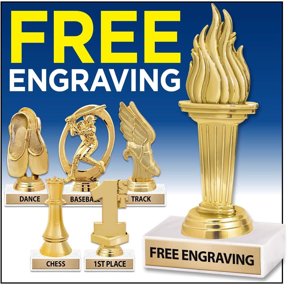 Crown Awards 6' Gold Gymnastics Trophies - Girls Gymnastics Leghold Award Trophy Prime