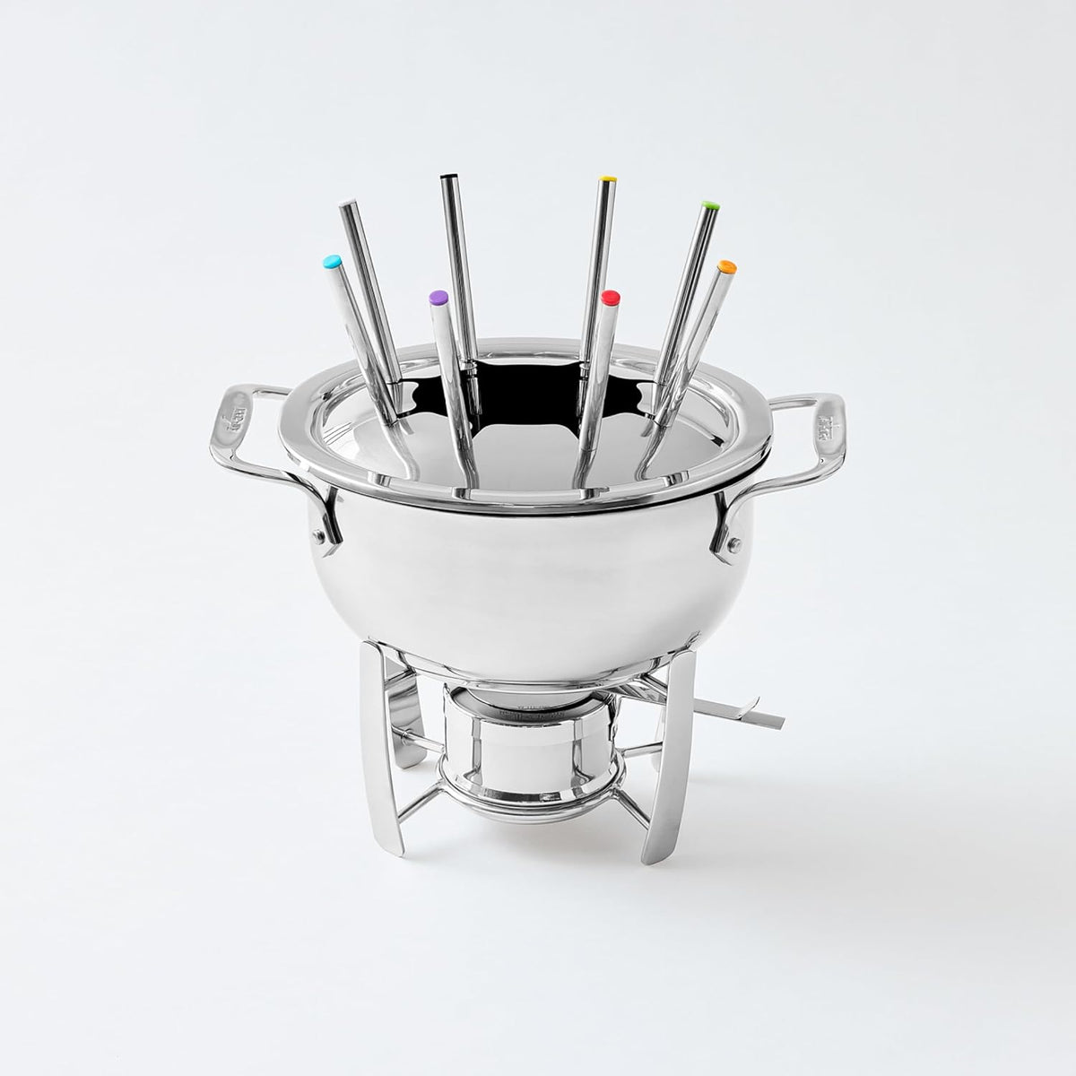 All-Clad Specialty Stainless Steel Fondue Set 12 Piece Pots and Pans, Cookware Silver