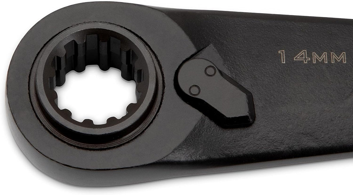 Crescent 2 Piece X6 4-in-1 Black Oxide Spline Ratcheting Metric Wrench Set - CX6DBM2 (Pack of 12)