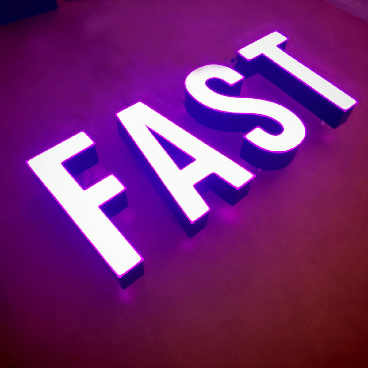 jimeiguang Custom LED Channel Letters Outdoor Large Lighted Letter Storefront Business Sign 12V Super Bright (17 letters)