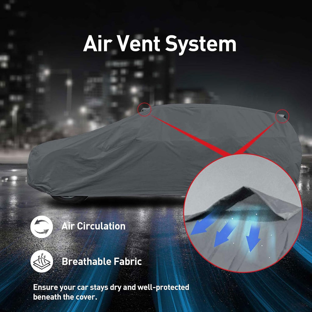 DaShield Ultimum Series Car Cover for Ford Fairlane 1957-1965 Station Wagon 4-Door All Weather Protection Semi Custom Fit Dust, Sun, Snow, Rain Protection Indoor Outdoor