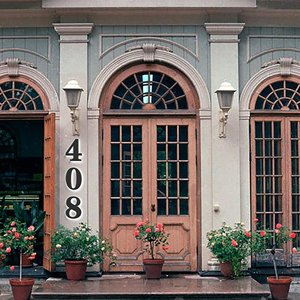 Backlit LED Illuminated House Numbers 20 Inch, Large Modern Lighted Home Address Numbers For Outside, Metal House Numbers With LED Lights, Illuminated Address Signs.