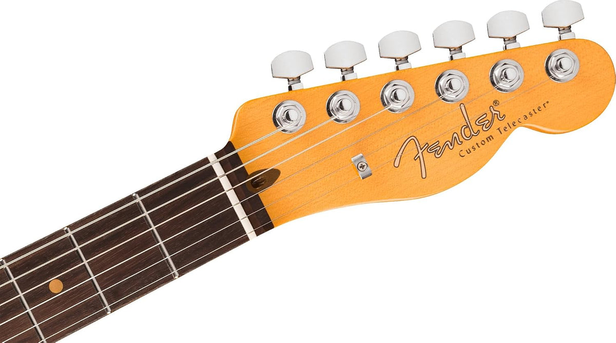 Fender American Ultra Luxe Vintage '60s Telecaster Custom, Rosewood Fingerboard - 3-Color Sunburst Bundle with Case, Hat, Strap, Cable, and Guitar Cleaning Kit