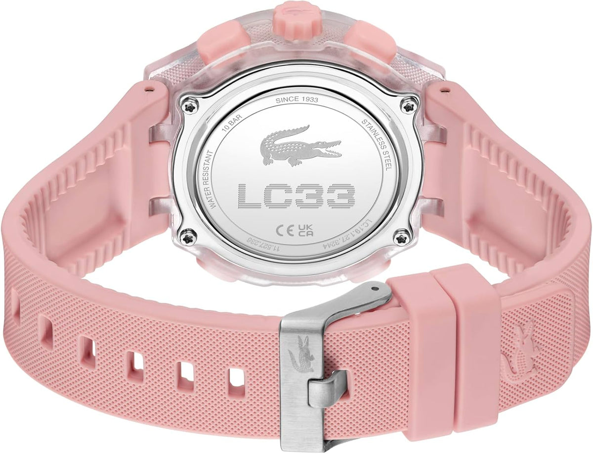Lacoste LC33 Women's Analog-Digital Quartz Watch with Chronograph, Alarm and Calendar
