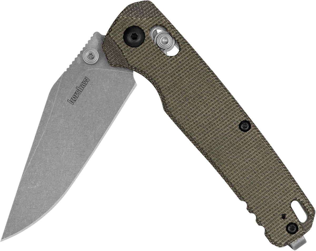Kershaw Bel Air Pocket Knife, Made in the USA, 3.4 inch CPM MagnaCut Steel Blade, EDC Design, Duralock Locking Mechanism, Manual Folder, Pocketclip