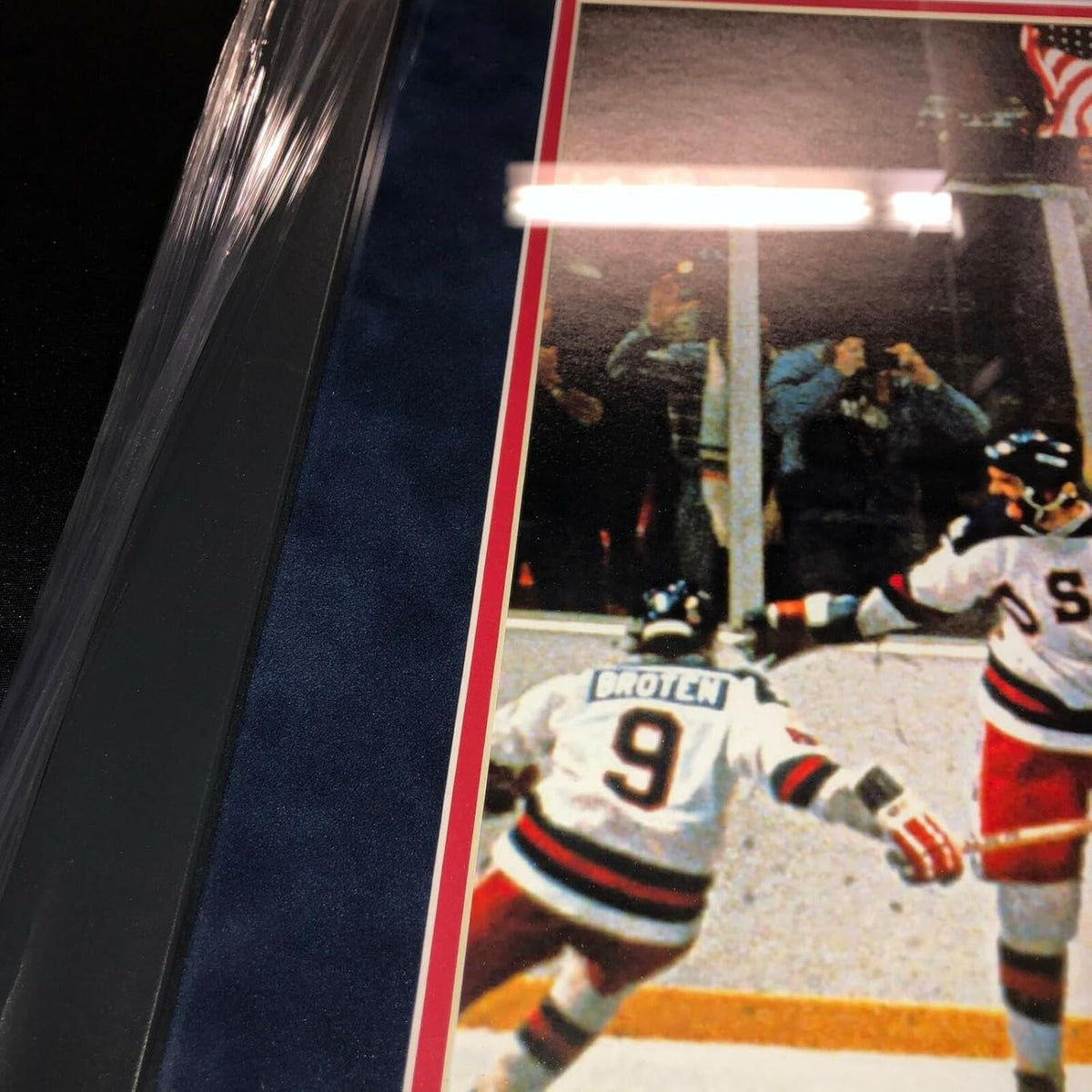 MIKE ERUZIONE SIGNED 1980 Miracle on Ice TEAM USA FRAMED GOLD MEDAL TICKET BAS - Autographed Olympic Tickets