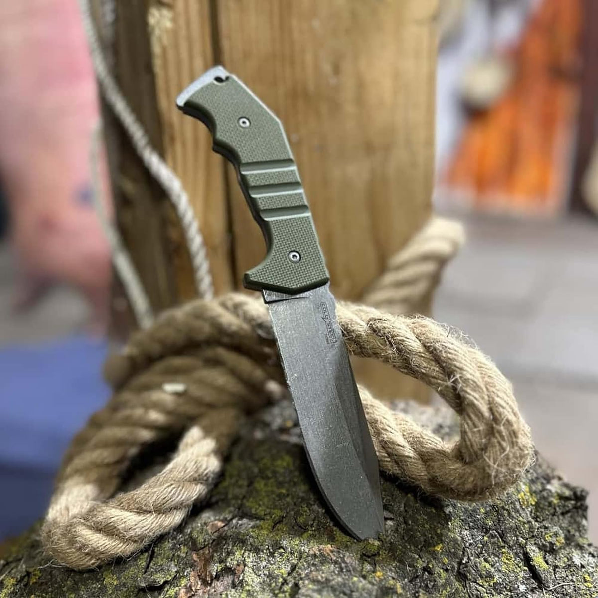 Cold Steel AK-47 Field 5.5' CPM 3V Razor-Sharp Clip Point Blade 4.875' G-10 Handle Tactical Fixed Blade Knife w/Secure-Ex Sheath