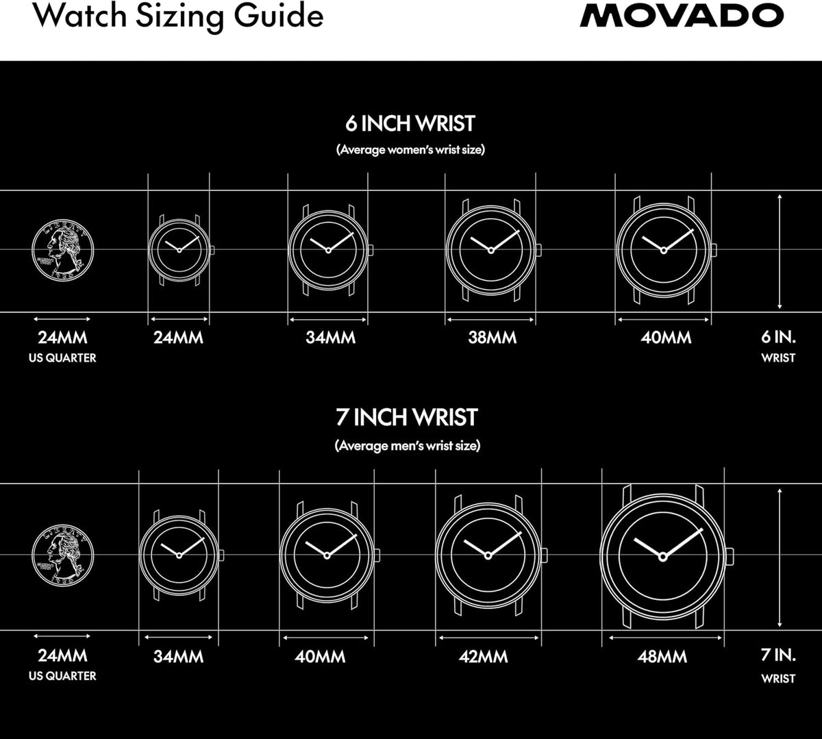 Movado Modern 47 Men's Quartz Watch – 40mm Round Case, Leather Strap – Gift for Him