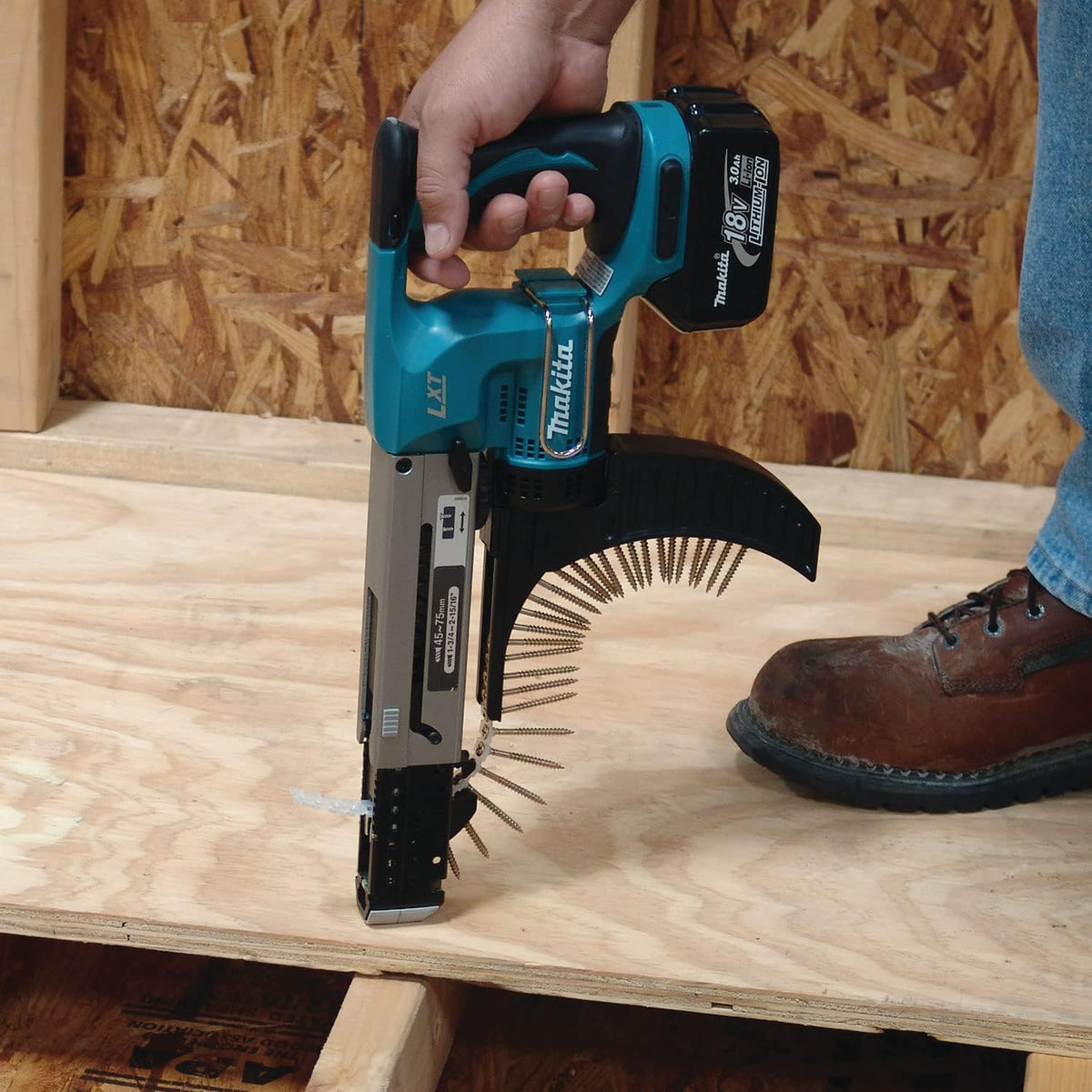 Makita DFR750Z 18V Li-Ion LXT Auto-Feed Screwdriver - Batteries and Charger Not Included