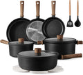 CAROTE Nonstick Pots and Pans, Induction Cookware Set 16pcs Kitchen Cooking Sets, Pot and Pan Non Stick w/Frying pan (PFOS, PFOA Free)