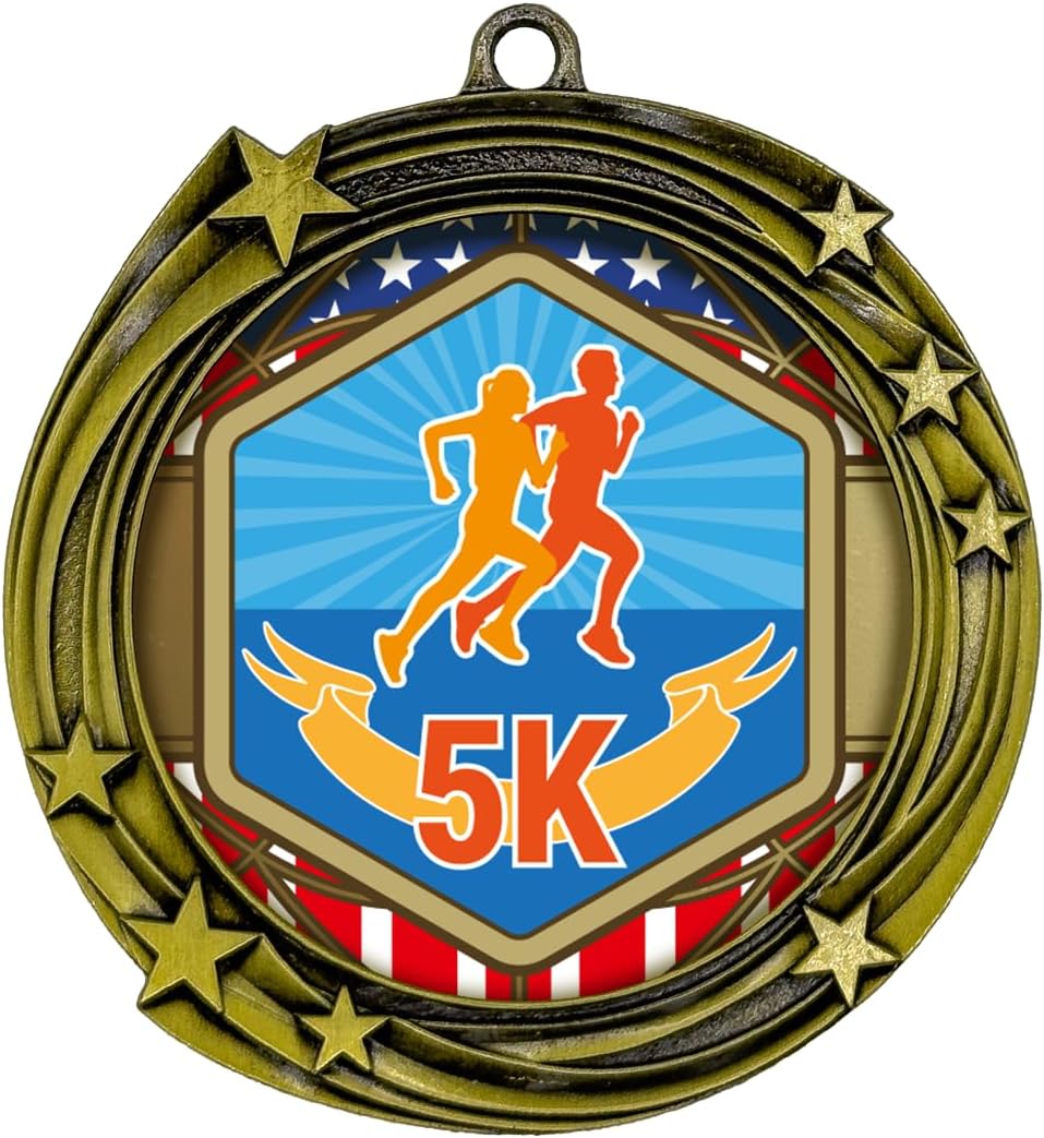 All Quality Stars Design 5k Medal | Competition Metal Medal - 1st, 2nd, 3rd Place