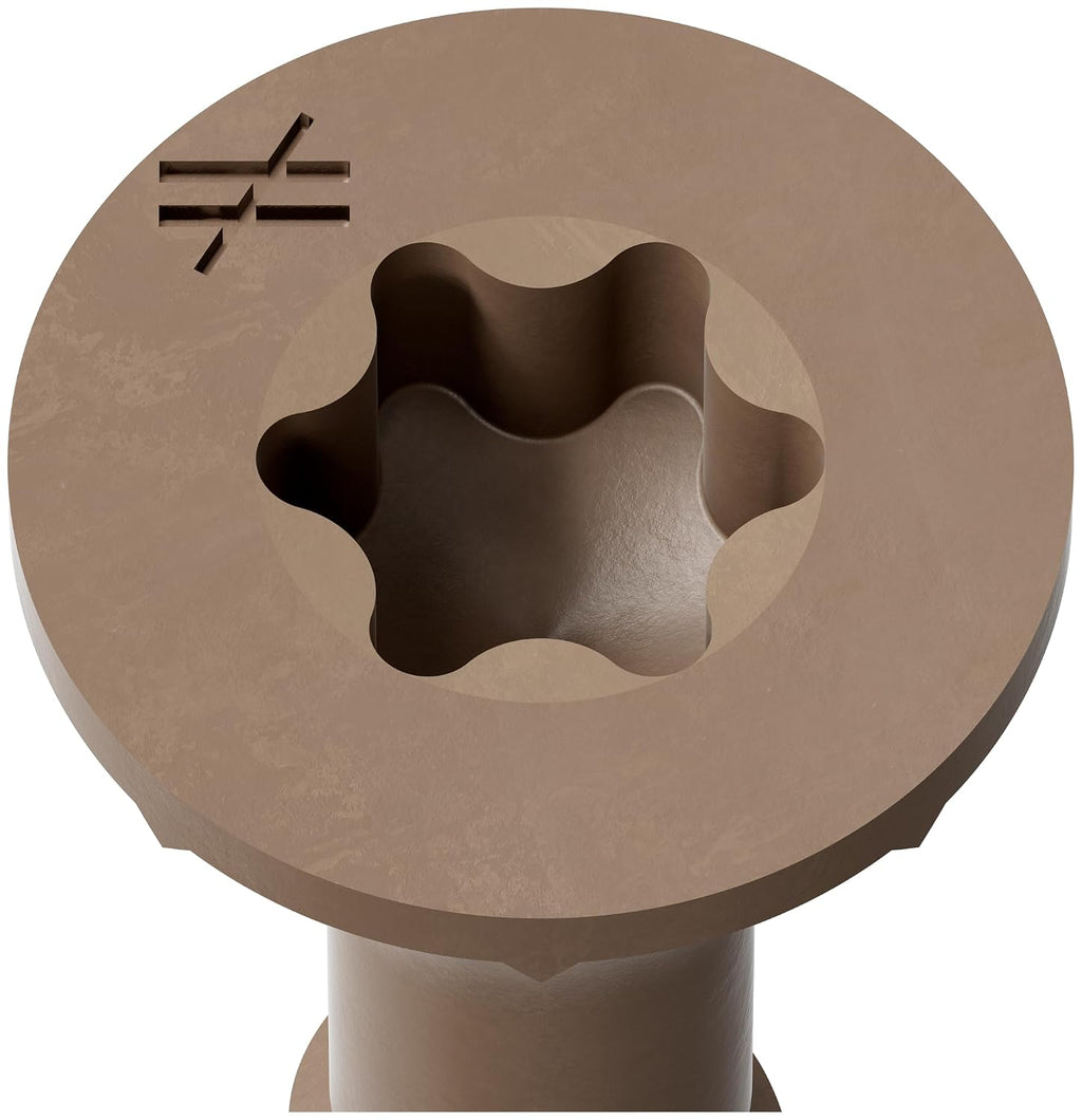 Simpson Strong-Tie DSVG212S Deck-Drive DSV Wood Screw (Collated) — #10 x 2-1/2 in. T25 6-Lobe, Gray (1000-Qty)