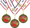 All Quality Boxing Wreath Design Medal - 1st, 2nd, 3rd Place