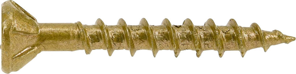 Power Pro Premium Exterior Wood Screws, #8 x 1-1/4'Inch All-Purpose Deck Screws for Outdoor Projects, T-25 Star Bit Included, Bronze, 6000 Pieces | 967772V4