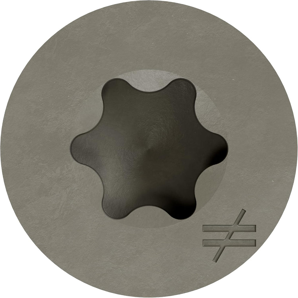 Simpson Strong-Tie DSVG3S Deck-Drive DSV Wood Screw (Collated) — #10 x 3 in. T25 6-Lobe, Gray (1000-Qty)